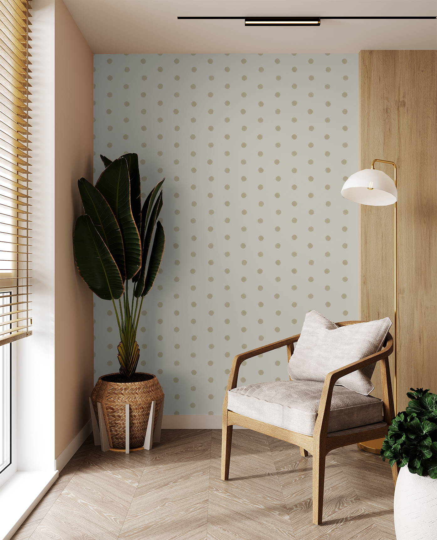 Block Printed Bursts (Dune & Bone)