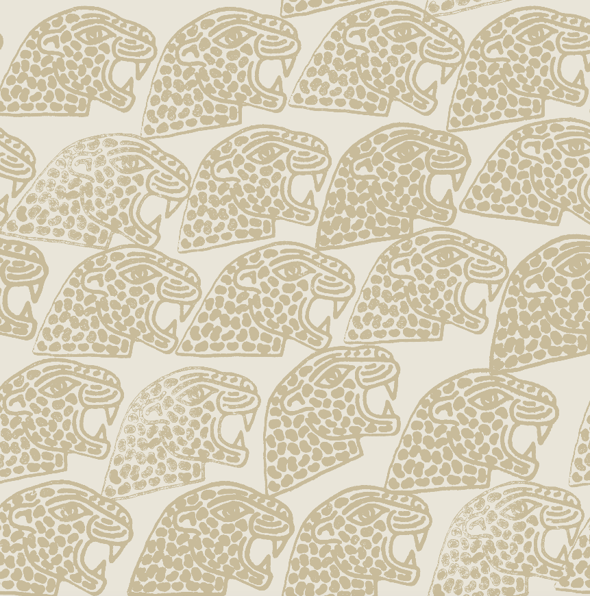 Block Printed Leopard (Bone)