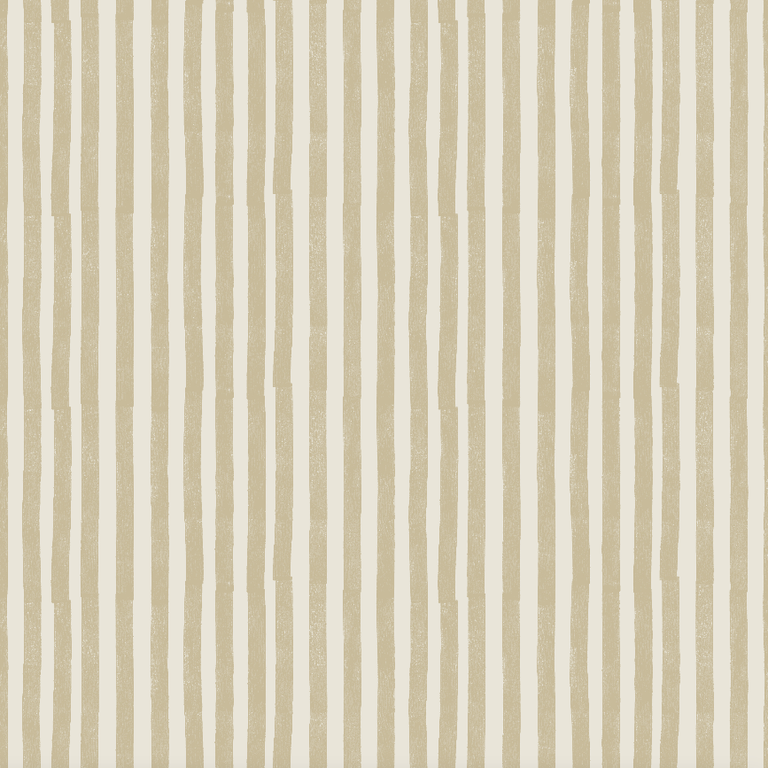 Small Block Printed Stripe (Bone)