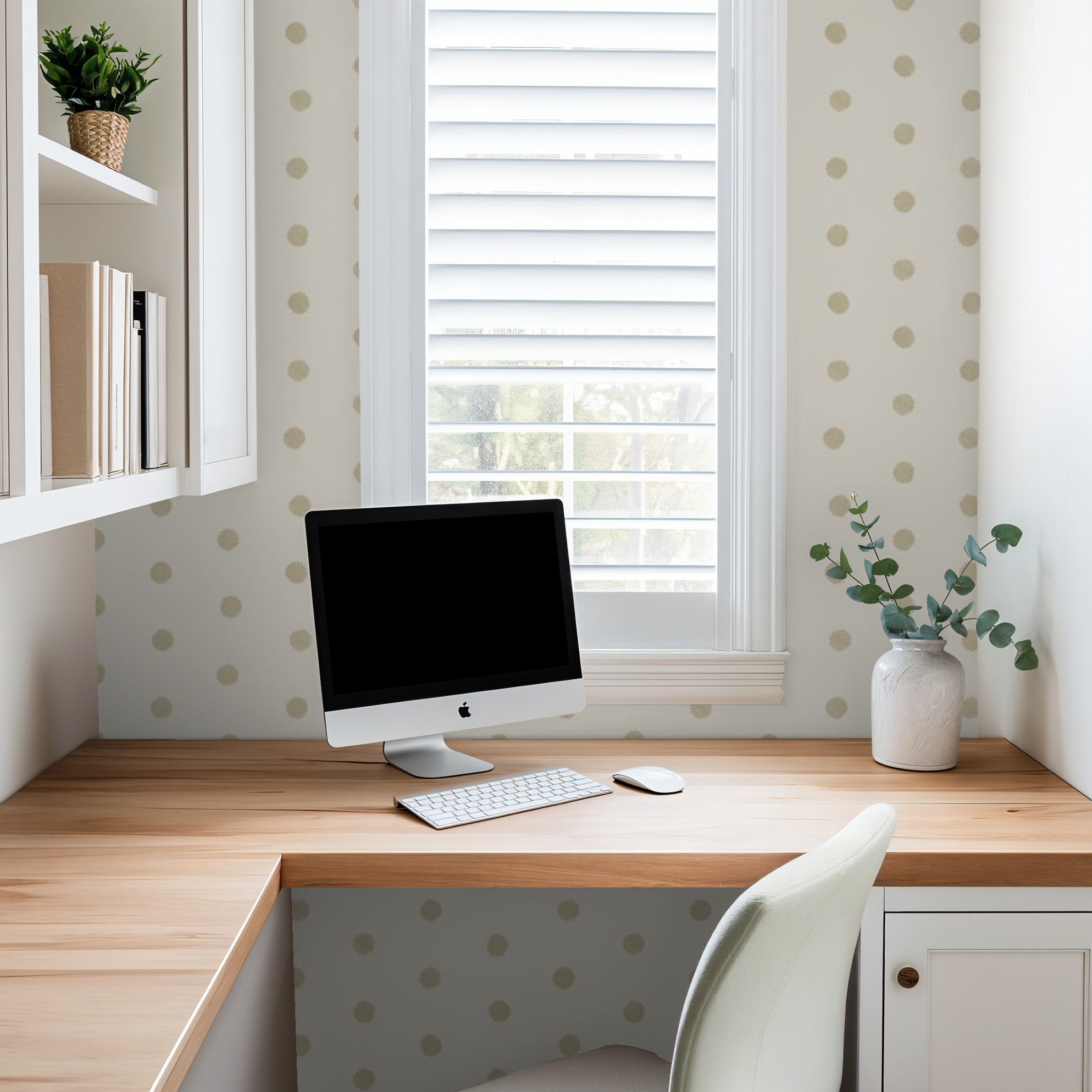 Block Printed Bursts (Dune & Bone)